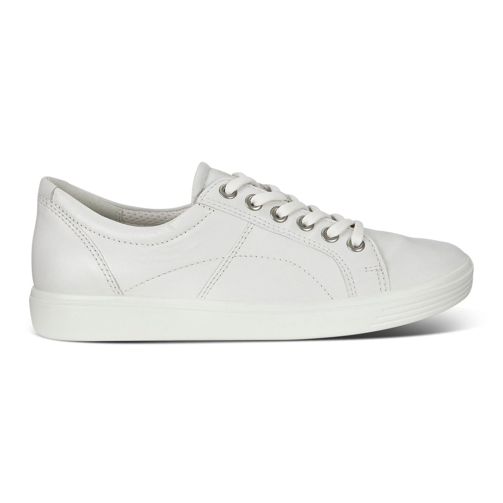 ECCO Sneakersy Damskie - Soft Classic - Białe - MQKNOY-021